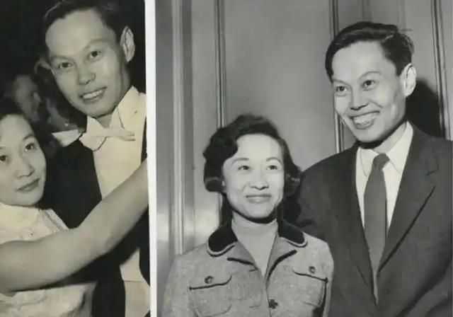 1981年，杜聿明的葬礼上，女儿杜致礼和杨振宁的留影，悲痛难掩！