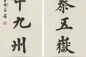 一饱眼福 | 五岳题材楹联书法展作品选图片