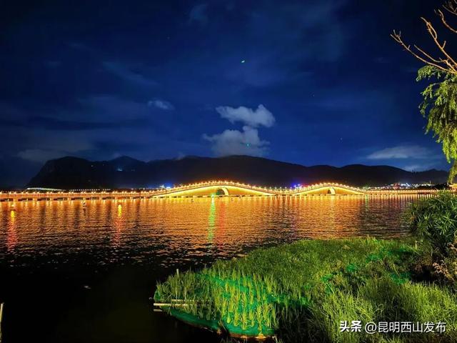 滇池开合浮桥｜横卧草海的“金龙”连通两岸