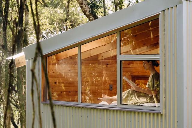 35㎡的森林拥抱,沉浸式短住秘境小屋