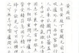 临王羲之～黄庭经（硬笔楷书）图片