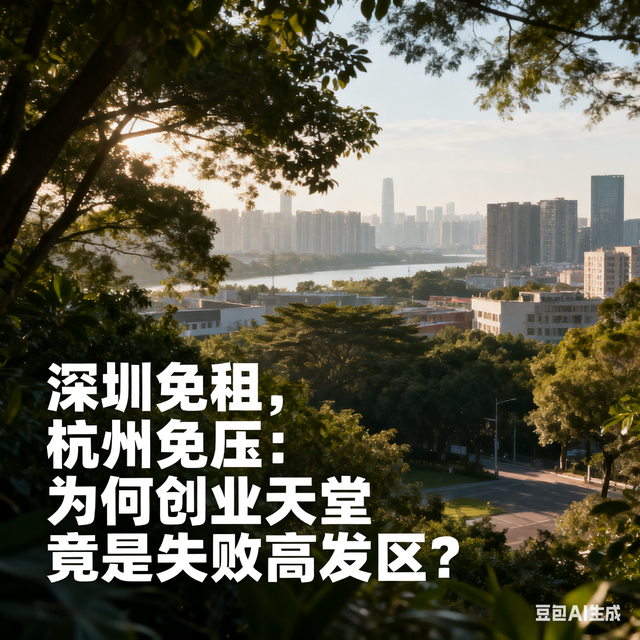 深圳免租，杭州免压：为何创业天堂竟是失败高发区？