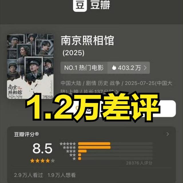 《南京照相馆》遭网暴，北京男子诋毁电影，洗白日本，央媒震怒！