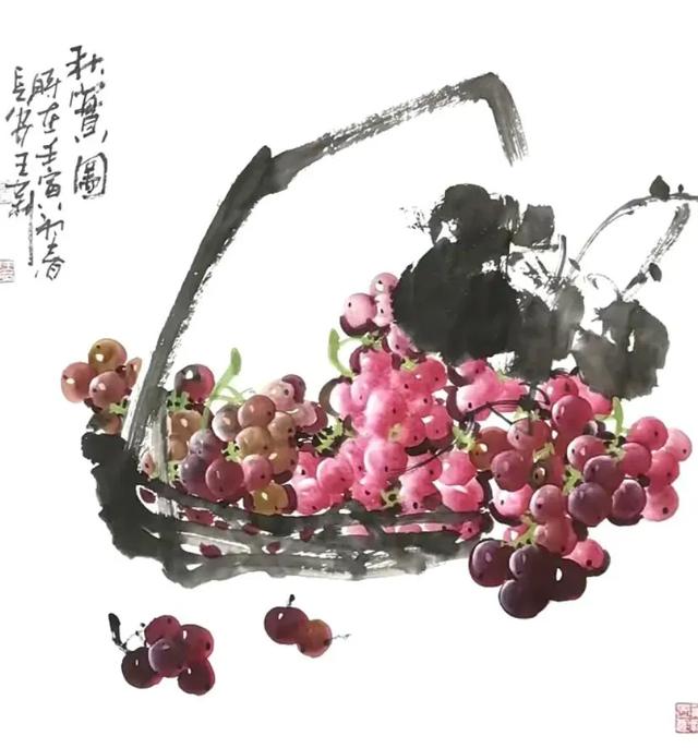 刚柔并济，笔墨生韵：女画家王莉的写意葡萄