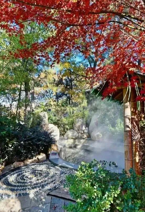 降温天的终极浪漫，是泡进一池温泉里