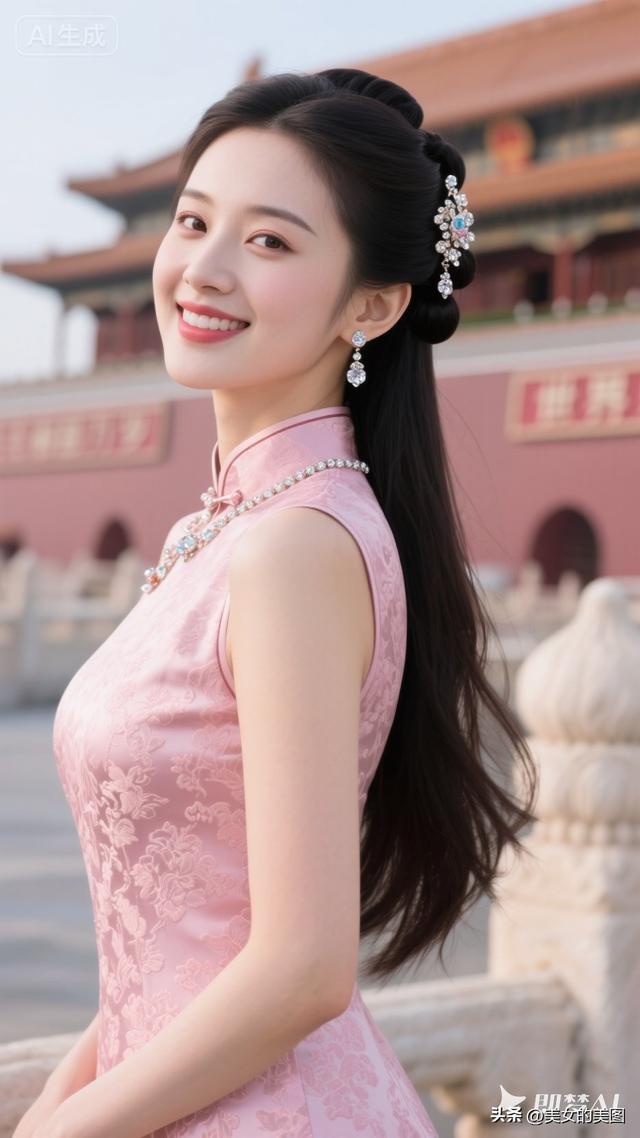 天安门旗袍女人风采