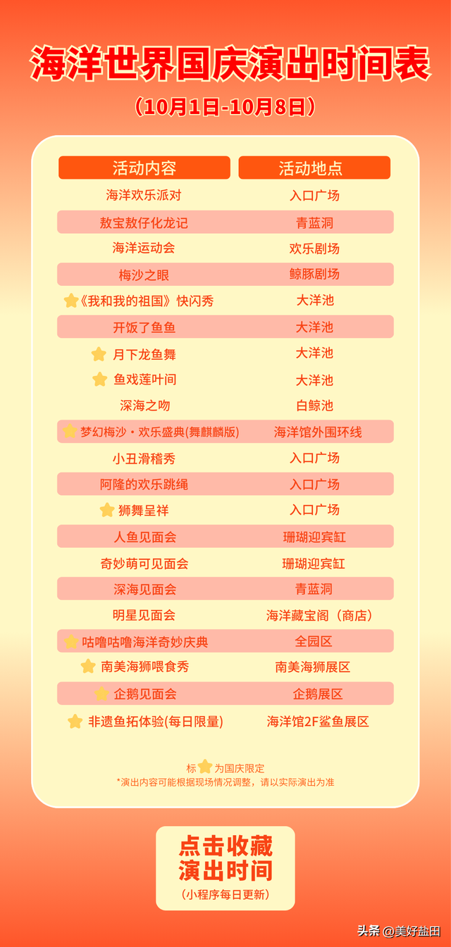 梅沙国庆终极攻略！这些福利正在刷屏→