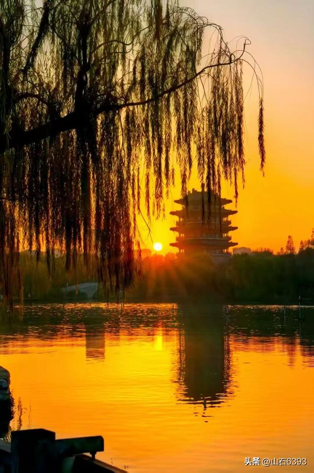 新华社原军事记者陶俊峰泉城美拍：《初冬大明湖晨曦美景》