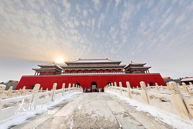 北京：故宫雪后初霁美如画