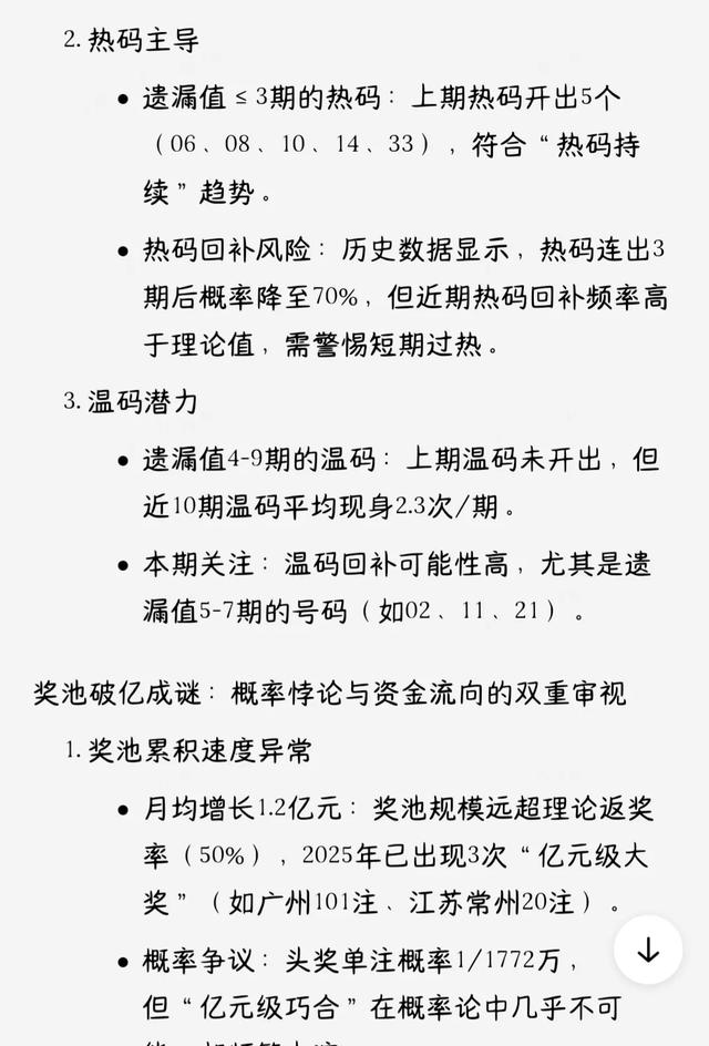 双色球数字战场再起风云，冷热号码争夺白热化，奖池破亿成谜。