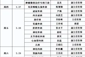 长治市人民医院：请查收！山大一院专家（3.24—3.30）出诊信息来啦！图片