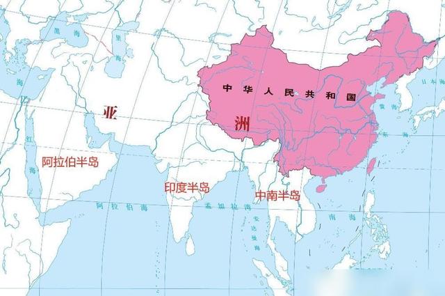 中国有领土延伸到中南半岛，面积10000多平方公里
