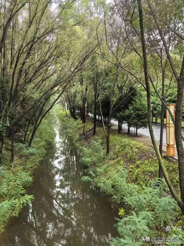 秋雨绵绵漳泽湖
