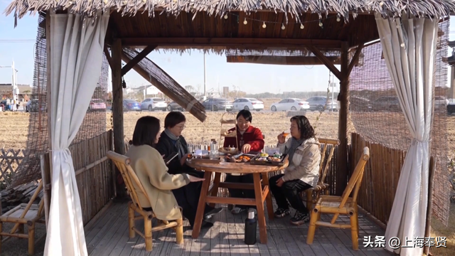 降温天寻暖好去处，奉贤李窑村特色茶舍成市民新宠