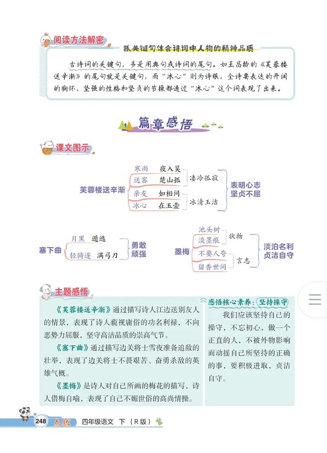 四年级下册语文，第七单元课文22《古诗三首》笔记+课堂解析