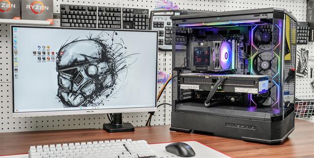 乔思伯D400无立柱曲面海景房+9950X3D+ROG B850-F+索泰5070Ti装机