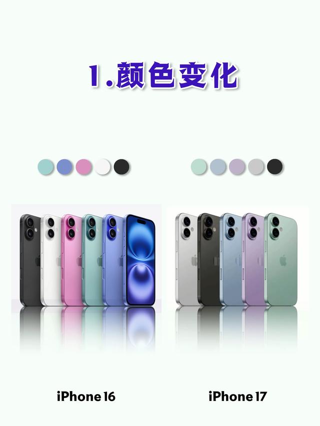 iPhone17标准版vs iPhone16：7大核心变化全解析
