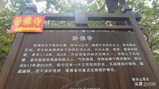到青华山看千年卧佛，一路上垃圾随处可见
