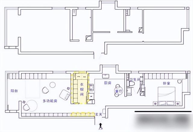北京一对教师把75㎡渣户型，爆改成大平层，堪称“教科书”式设计