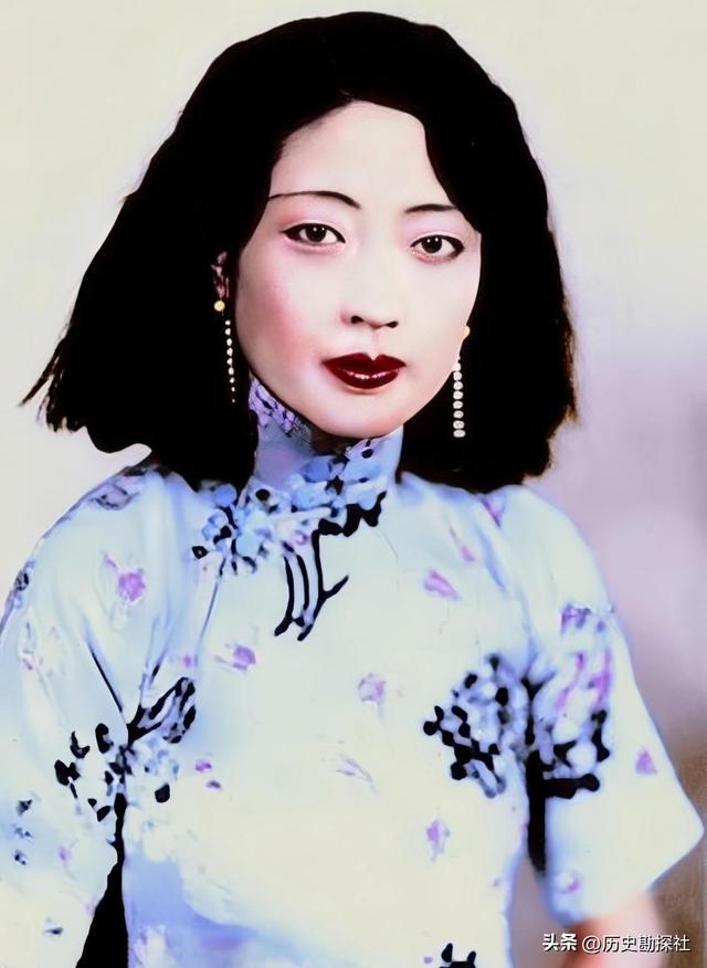 这才是皇后婉容的真实样貌，并非演员扮演，货真价实的罕见照片！