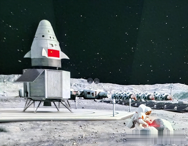 中国载人登月又传捷报！吊着陆器试验藏着大玄机，2030年踏月稳了