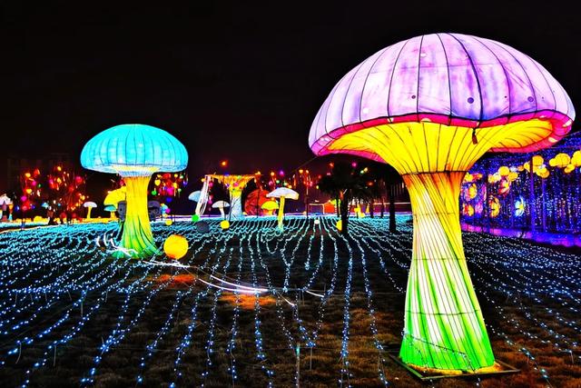 桂林：首届非遗千灯游园，光影艺术璀璨盛宴！