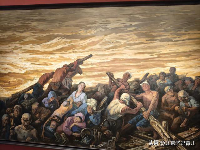 带孩子去中国美术馆参观“人民必胜”主题展,爱国主义教育太深刻