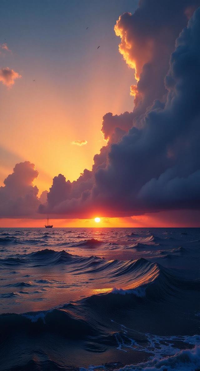 云起天犹湿，风翻势若奔。俄然开碧落，金日出乾坤