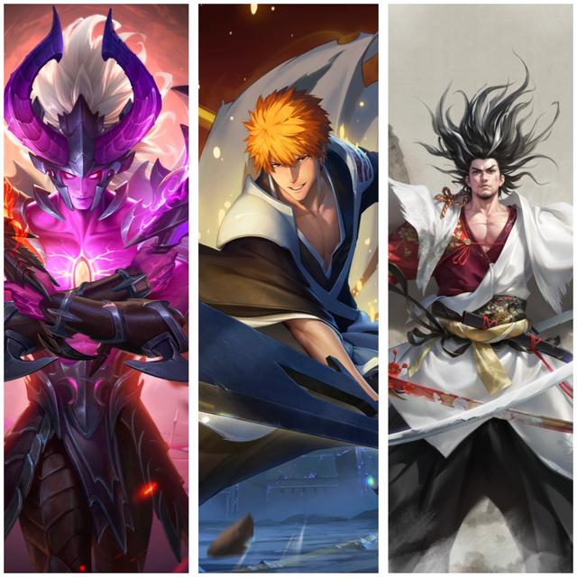 宫本武藏三款皮肤对比，一护德不配位，略显尴尬，惊梅引赢麻了