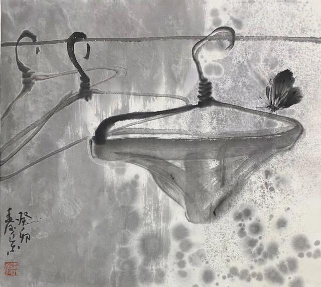 一组充满生活气息的水墨小品画，勾起了多少人的回忆