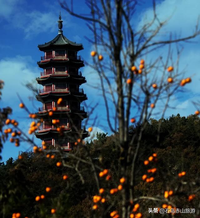 红叶落尽,赤山才露出真容颜!