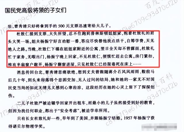 杨振宁的终身遗憾：22岁小舅子在他家自尽	，父亲至死都未原谅他