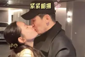 于晓光带儿子去韩国找秋瓷炫，夫妻见面相拥亲吻如热恋图片