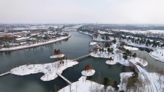 雪后的盐都，每一帧都是壁纸