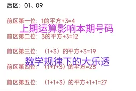 摸出来了，数学规律下的大乐透，上期规律运算影响下期号码的生成图片