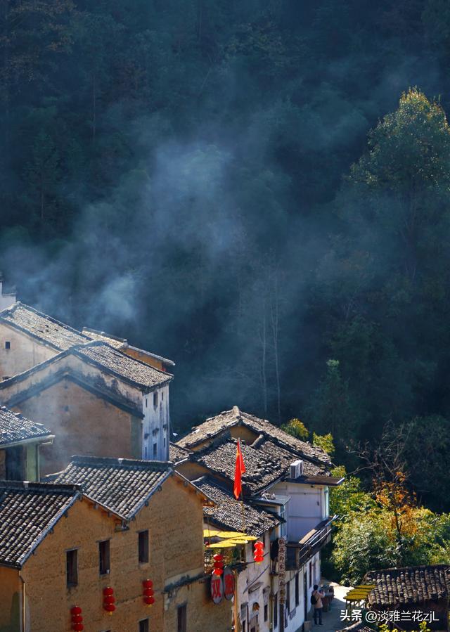 皖南秋摄阳产土楼晒秋
