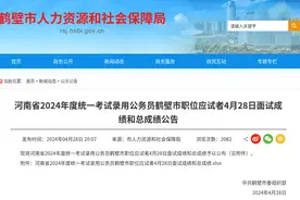 河南省考鹤壁市职位面试成绩和总成绩公布（4月28日）​图片