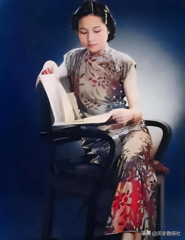 起义将领郑洞国的妻子有多美？五官大气优雅知性，美艳不可方物！