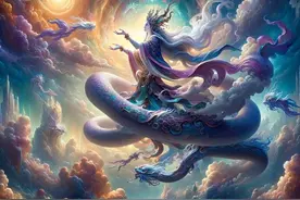 女娲与石：补天壮举背后的天地重塑，英雄史诗再掀辉煌！图片