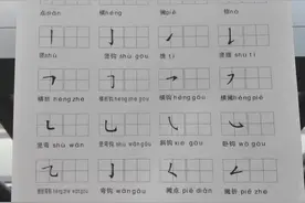 🔥一年级语正确书写汉字笔顺和笔画很重要，一定要打好基础‼️图片