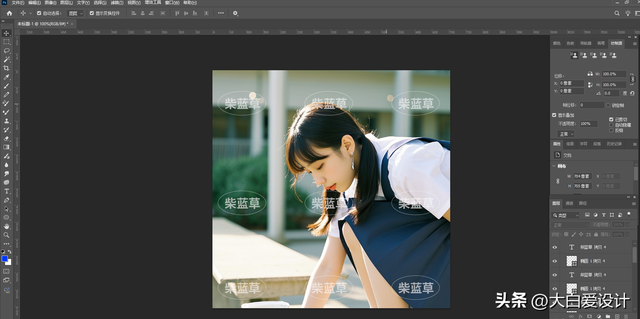 在 PS中，2种常见给照片加水印的方法，你知道吗？
