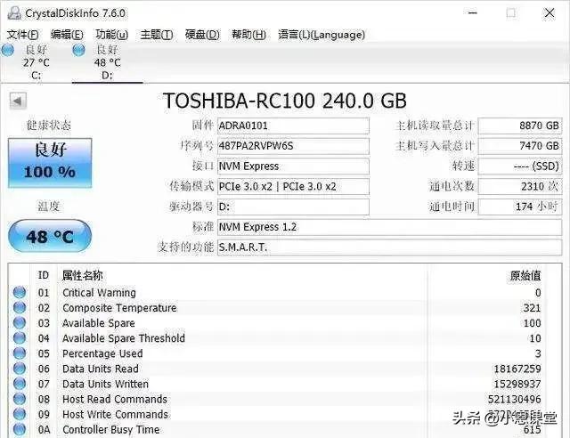 怎么看SSD还能用多久？固态硬盘寿命检测方式-