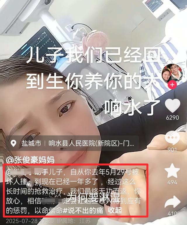 张俊豪去世！仅20岁，高考前遭邻居泄愤撞成植物人，原因曝光离谱