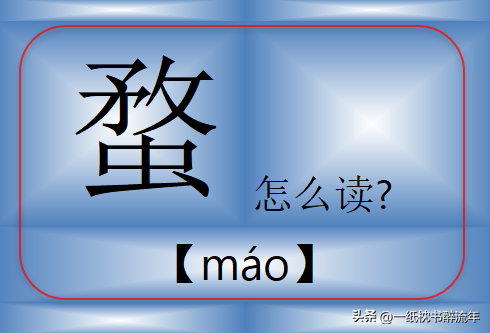 "蝥"怎么读?什么意思?"斑蝥"是一种什么动物？