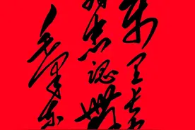 1957年，毛主席亲笔写的9个字，要是谁能认出来，那真是高人了图片