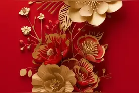 红色美图——花开富贵图片