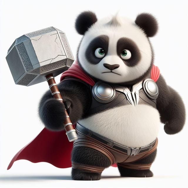 熊猫超级英雄系列头像