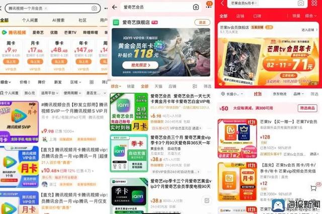 价差超3倍！四大视频平台会员充值跨渠道测评：二手平台低价领跑却暗藏充值隐患