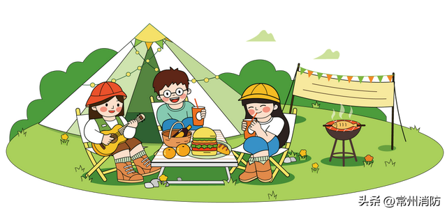 新北大队夏夜出摊，露营地秒变消防课堂