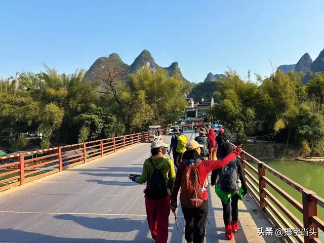 徒步漓江精华段——阳堤大桥头-兴坪古镇